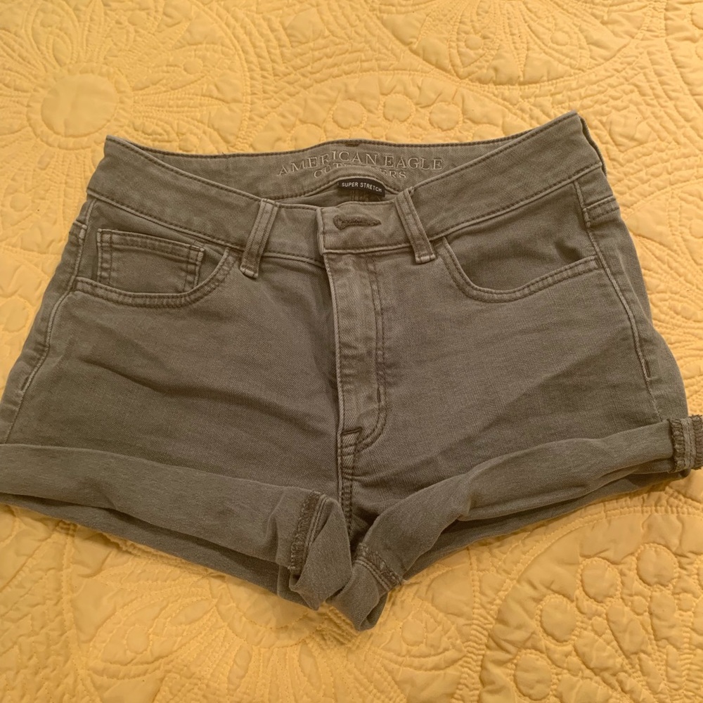 Army Green American Eagle Shorts
